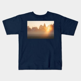 misty cabin Kids T-Shirt